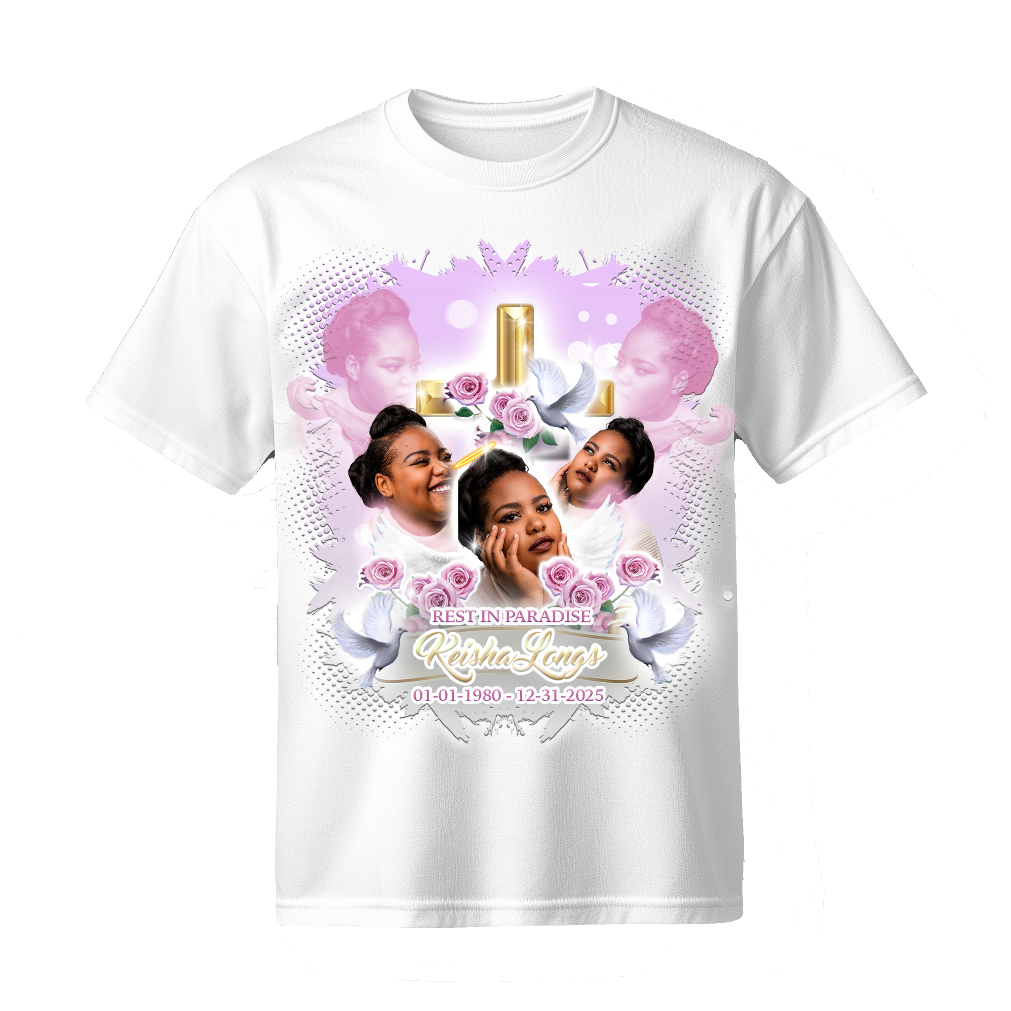 Memorial Tribute Tees (Center Print)