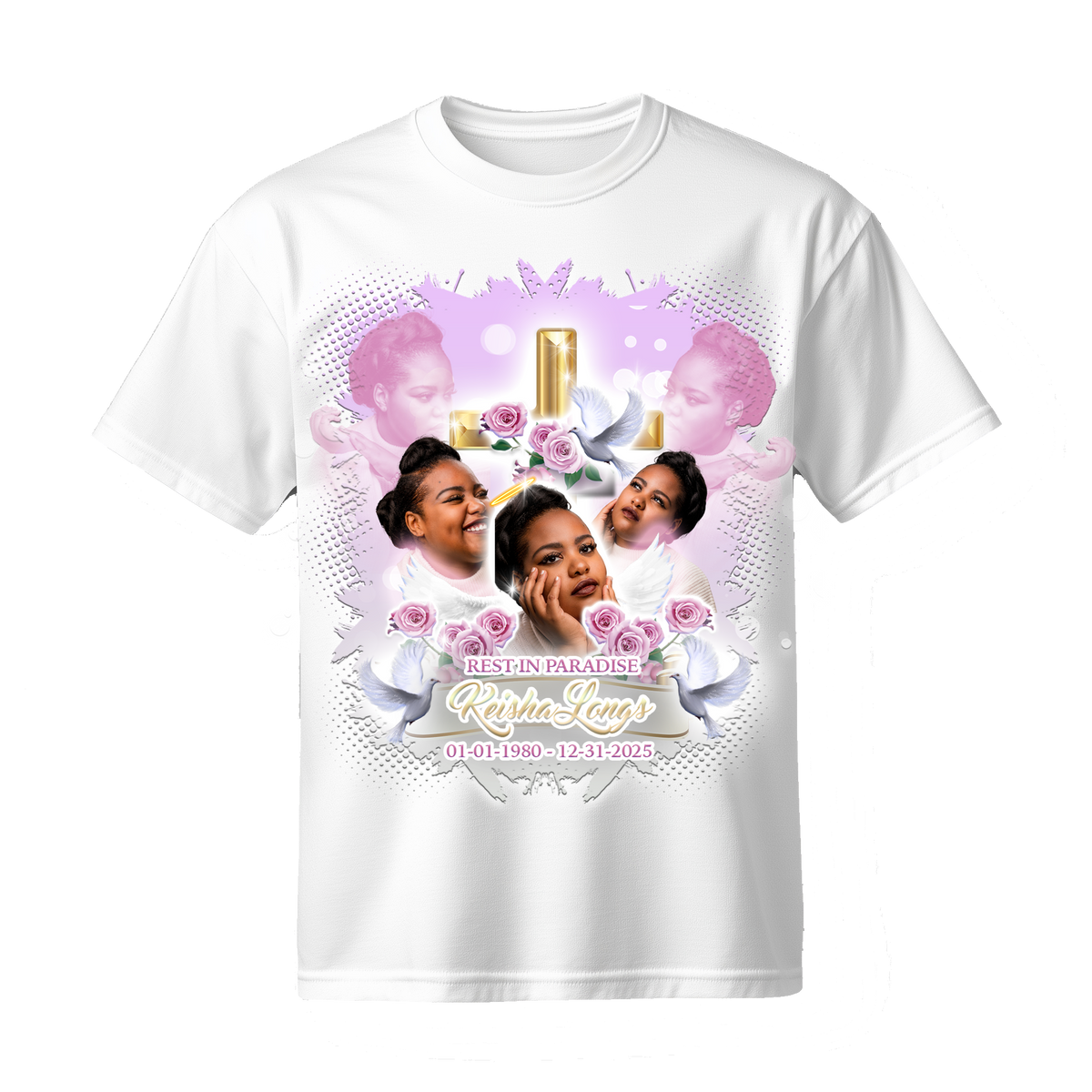 Memorial Tribute Tees (Center Print)